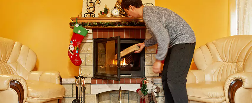 Rusted Metal Fireplace Restoration in Avon Lake, Ohio